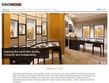 Tablet Screenshot of kingwood.com.hk